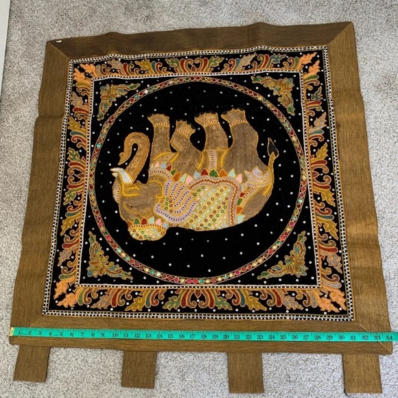 Wall Hanging Elephant Handmade Kalaga - Picture 11 of 12